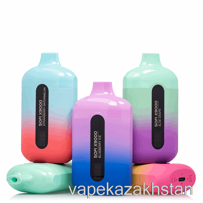 Vape Disposable SOFI X9000 Smart Disposable Double Apple